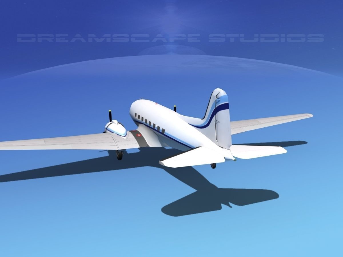 Douglas DC-3 Private 3 3D model_17
