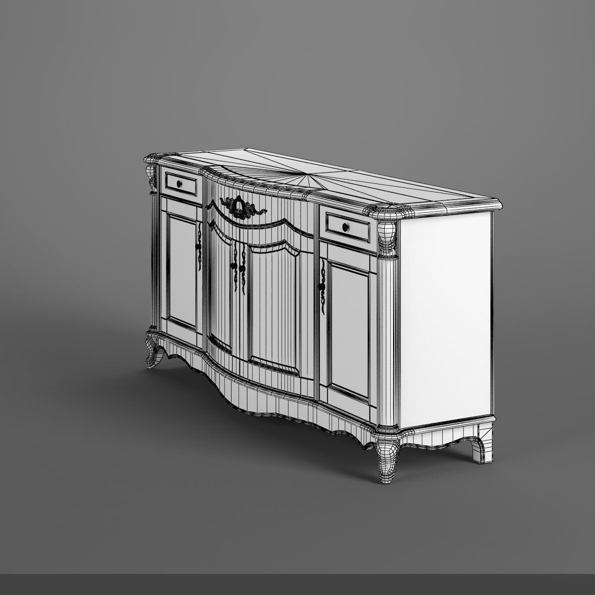 2610100 230-1 Carpenter Buffet 3D model_6