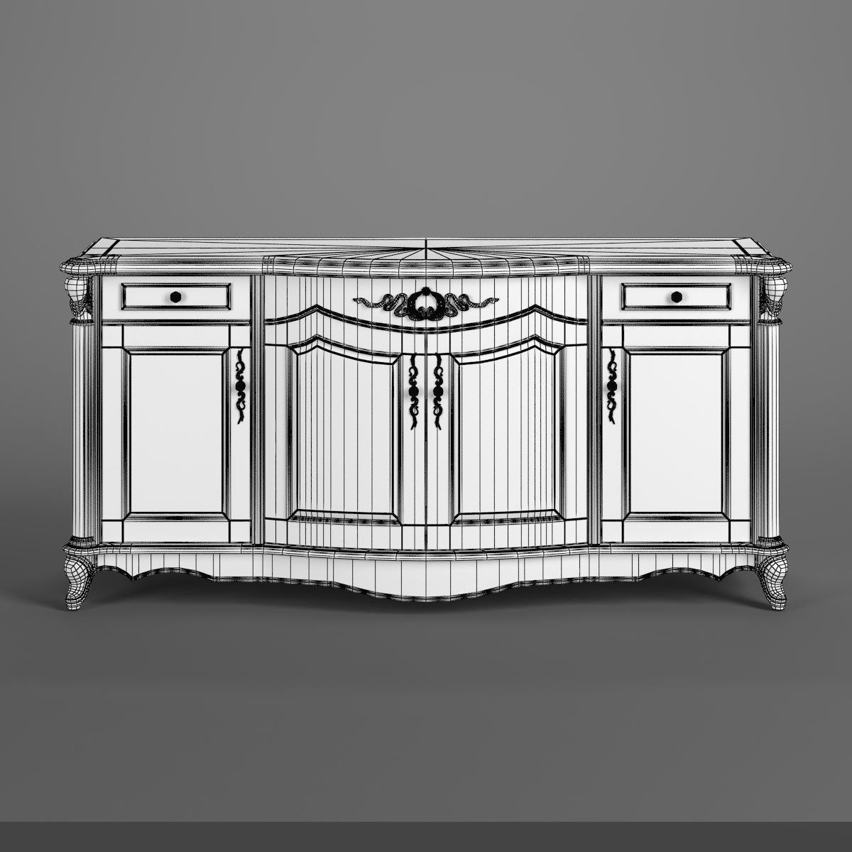 2610100 230-1 Carpenter Buffet 3D model_4