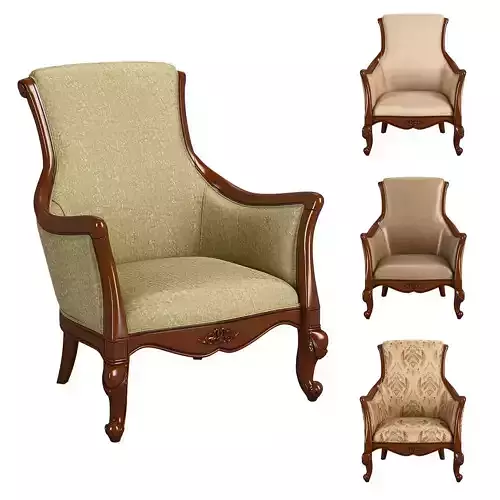230-1 Carpenter Casual chair 3D model