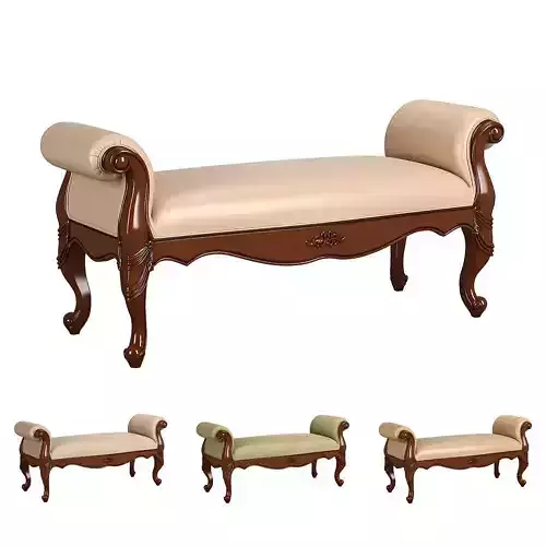 230-1 Carpenter Bed bench 3D model