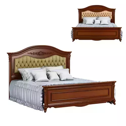 230-1 Carpenter Bed A Plan-2 2036x2126x1450 3D model
