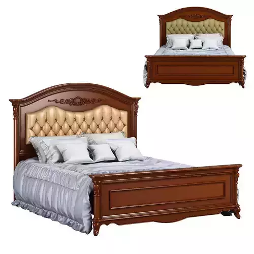230-1 Carpenter Bed A Plan-2 1836x2126x1450 3D model