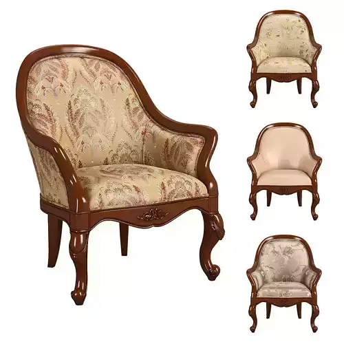 230-1 Carpenter Arm chair 3D model