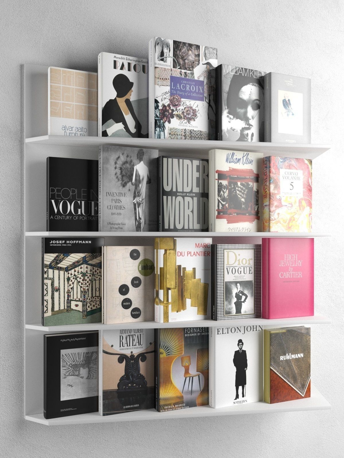 Books Collection 02 3D model_2