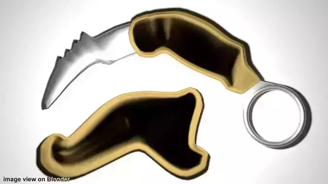 Karambit - double edge ancient army 3D model