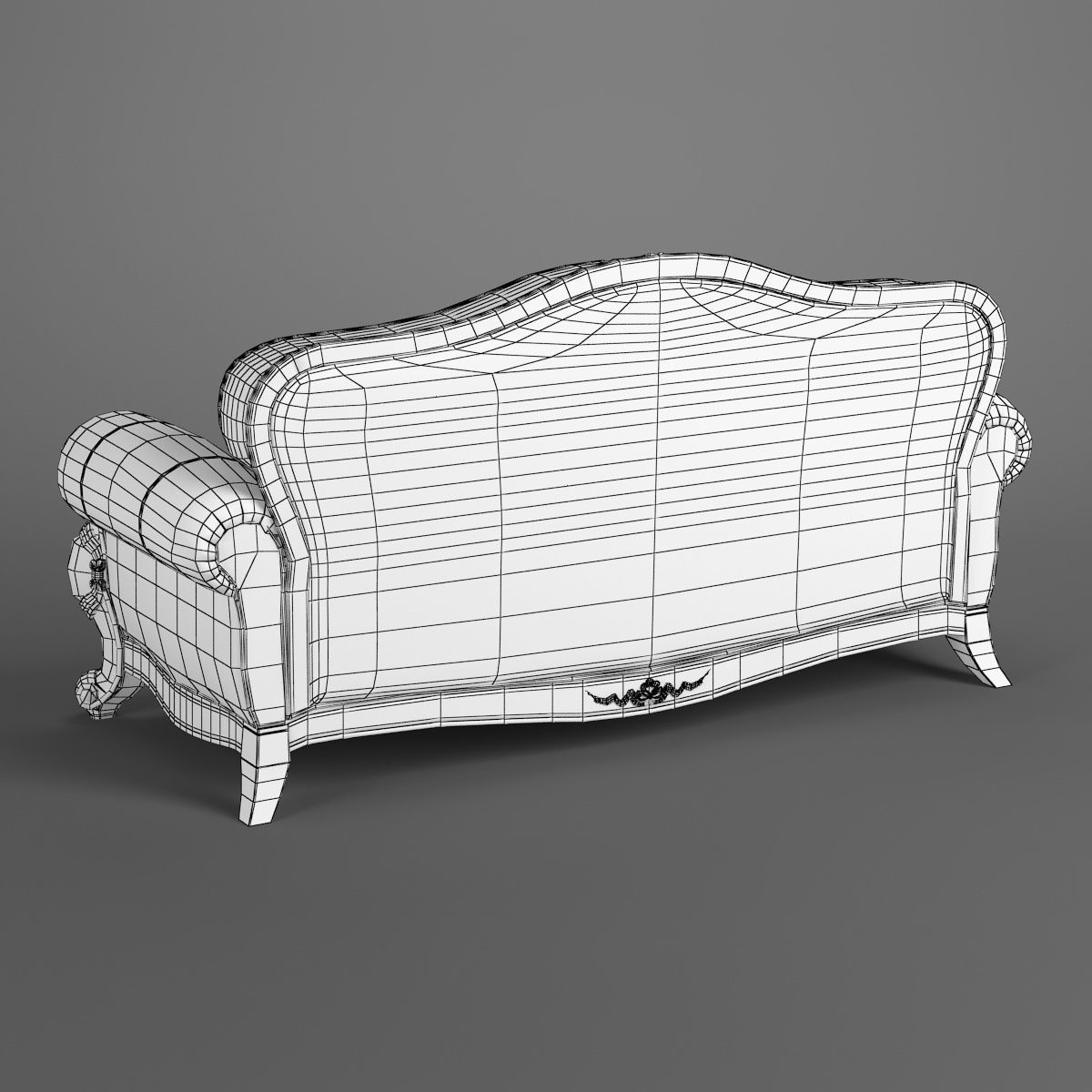 230-1 Carpenter Sofa C 3 seats 2280x974x1020 3D model_10