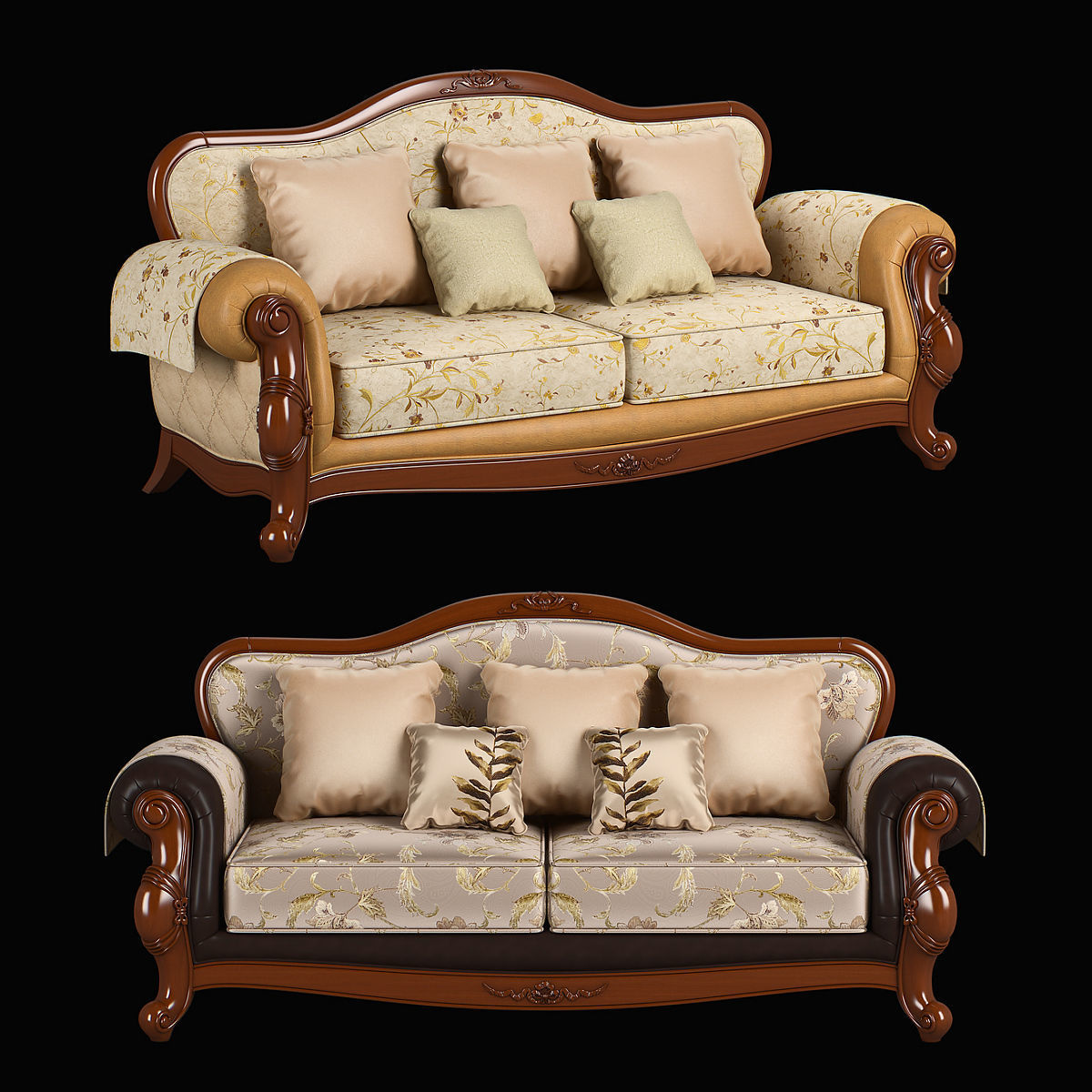 230-1 Carpenter Sofa C Sofa Bed 3 seats 3D model_1