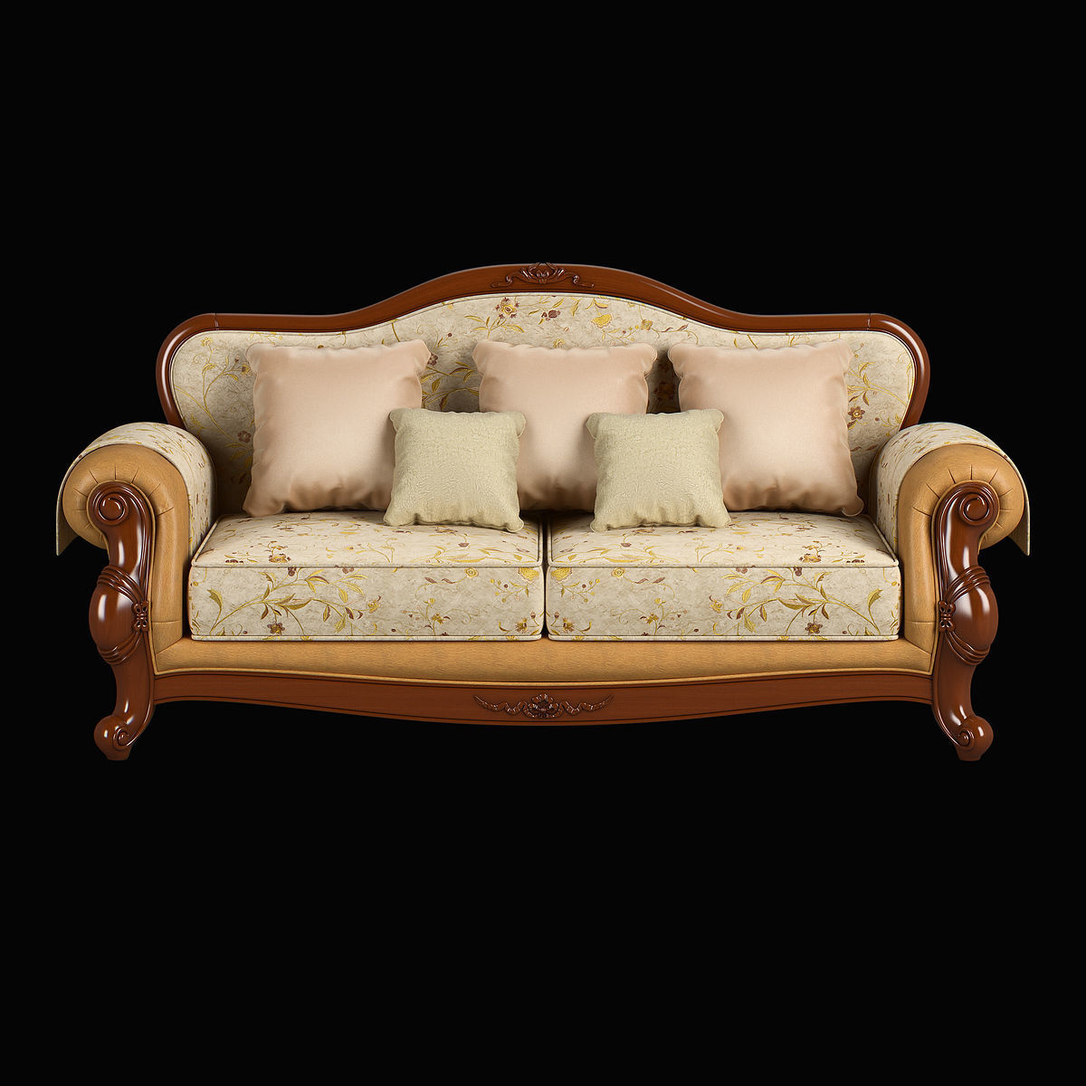 230-1 Carpenter Sofa C Sofa Bed 3 seats 3D model_10