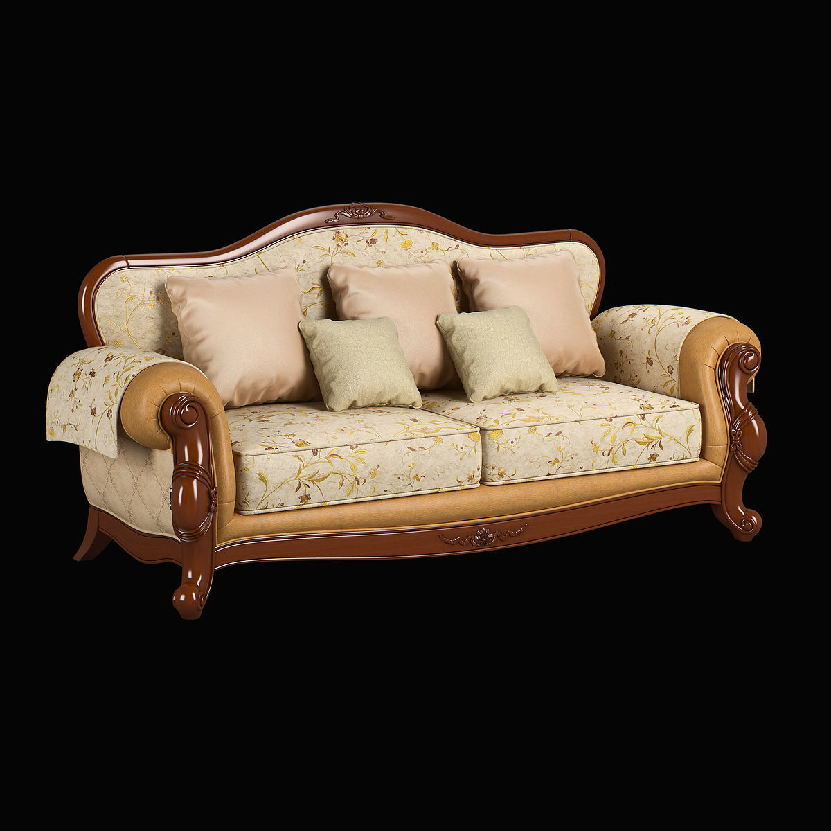 230-1 Carpenter Sofa C Sofa Bed 3 seats 3D model_9