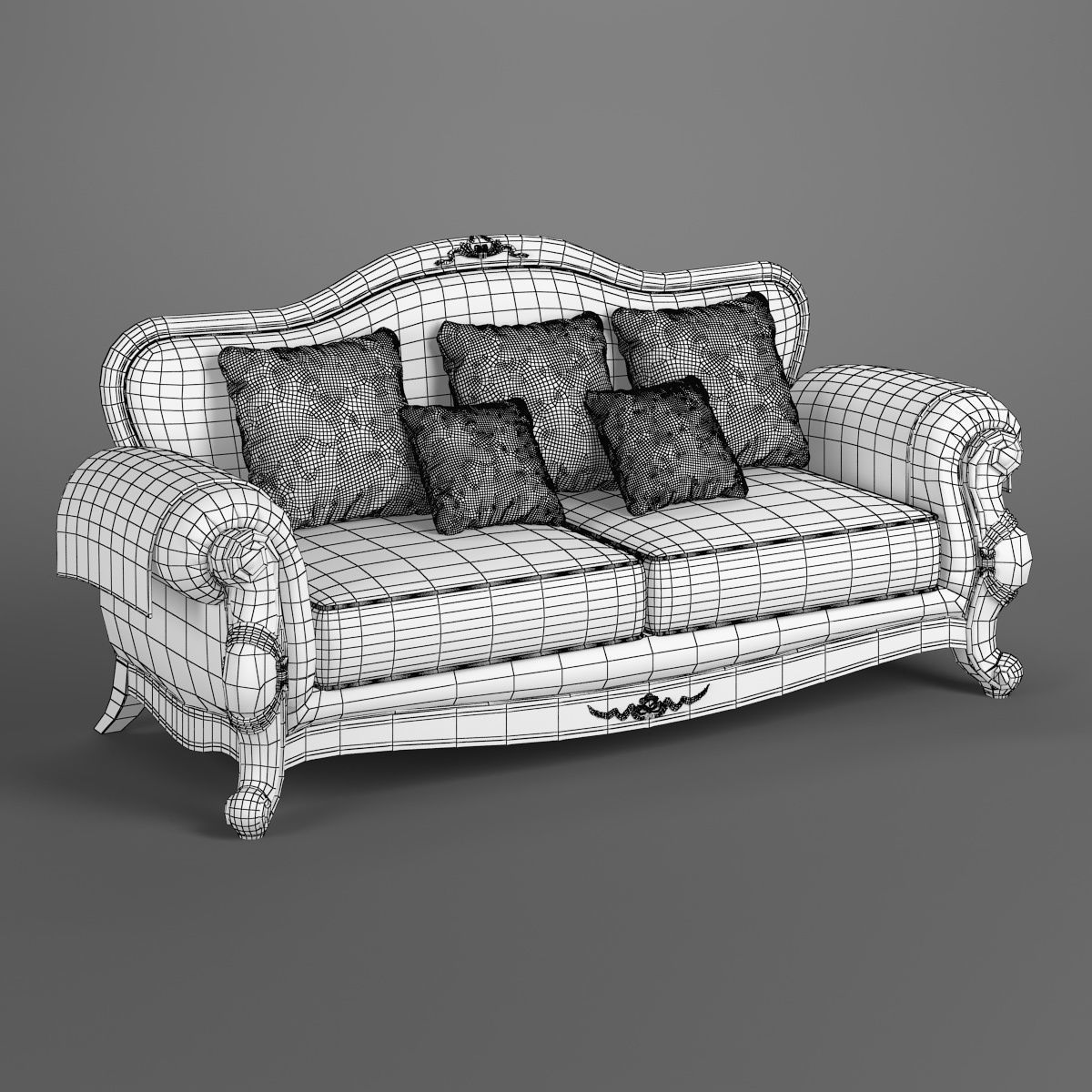 230-1 Carpenter Sofa C Sofa Bed 3 seats 3D model_3