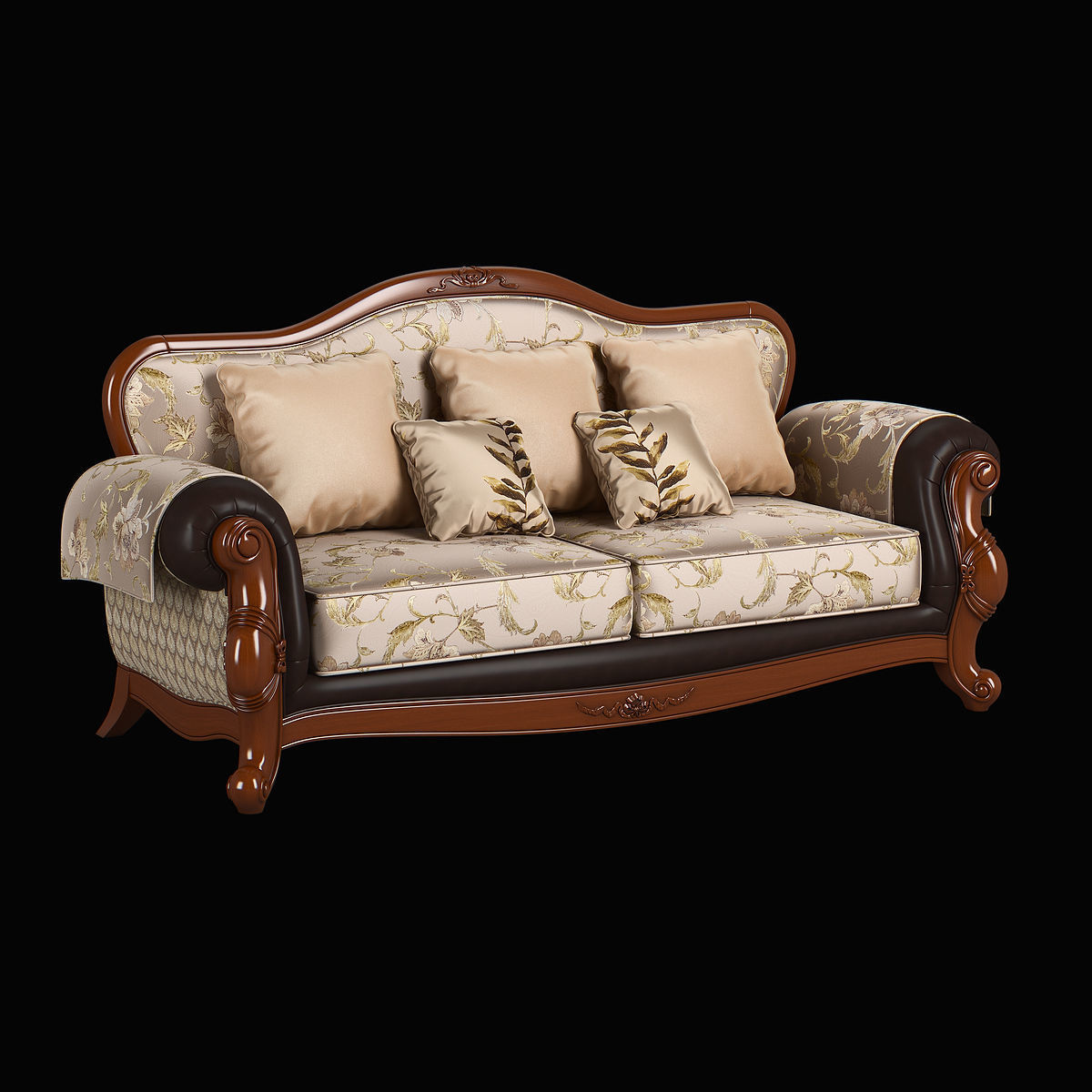 230-1 Carpenter Sofa C Sofa Bed 3 seats 3D model_6