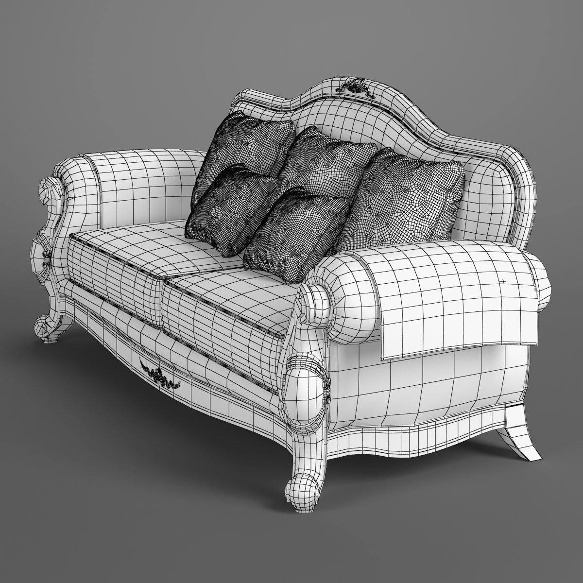 230-1 Carpenter Sofa C Sofa Bed 3 seats 3D model_4