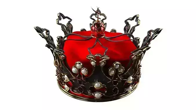 Queens Crown Low-poly 3D model