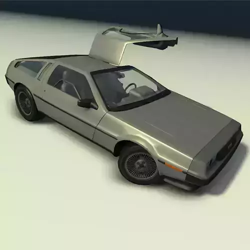 Vintage Car with LOD Low-poly 3D model