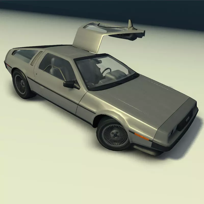Vintage Car with LOD Low-poly 3D model
