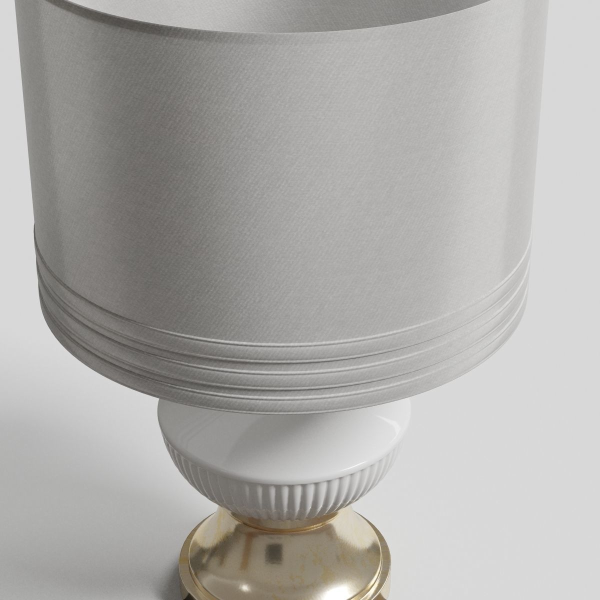 White and Gold lamp classic Low-poly 3D model_3