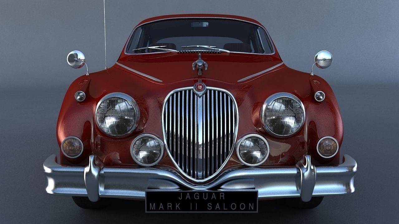 Jaguar Mark II Saloon MK2 1957 3D model_2