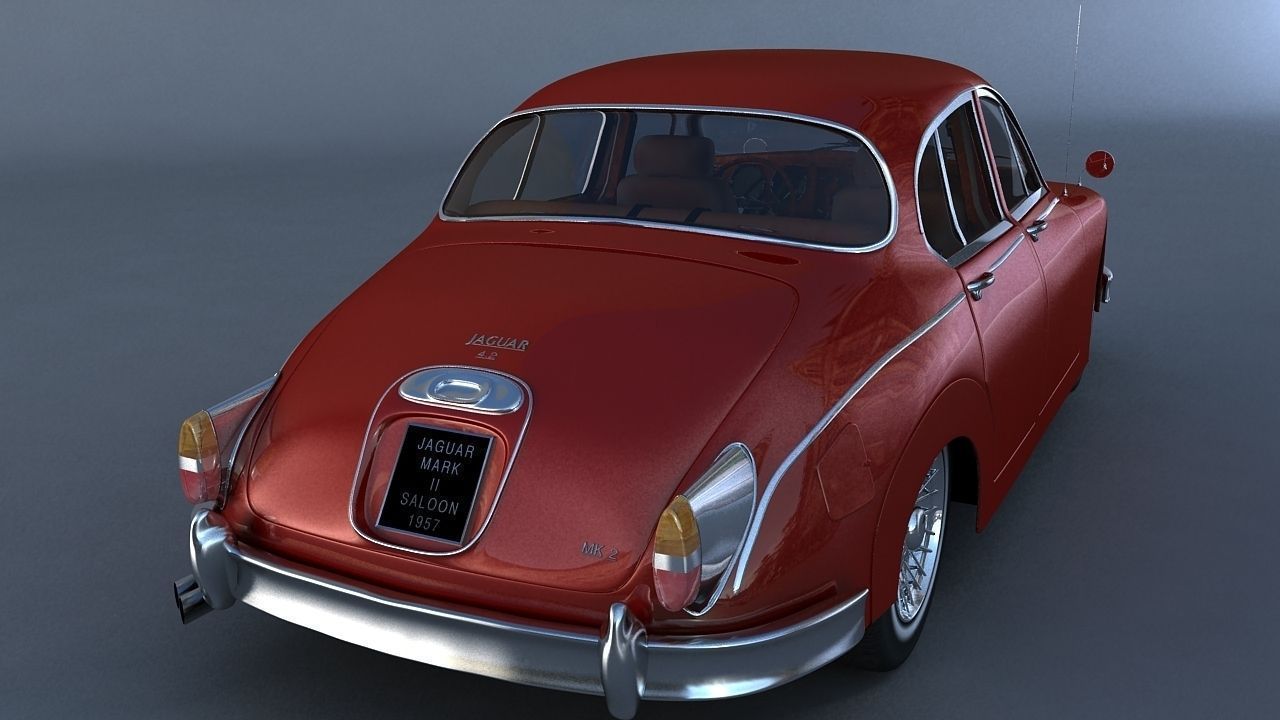 Jaguar Mark II Saloon MK2 1957 3D model_10