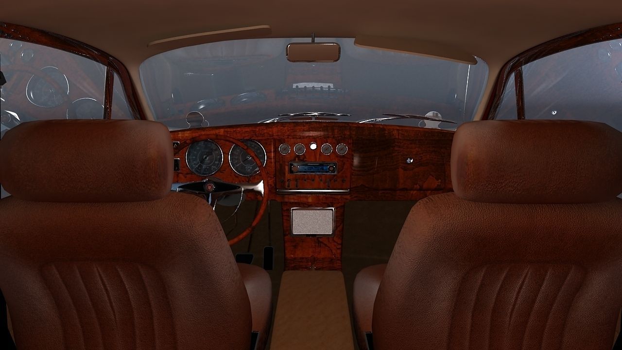 Jaguar Mark II Saloon MK2 1957 3D model_12