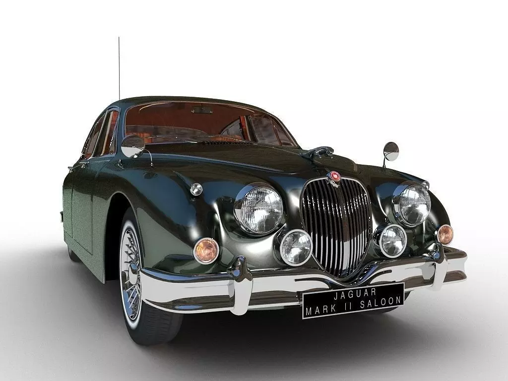 Jaguar Mark II Saloon MK2 1957 3D model_0