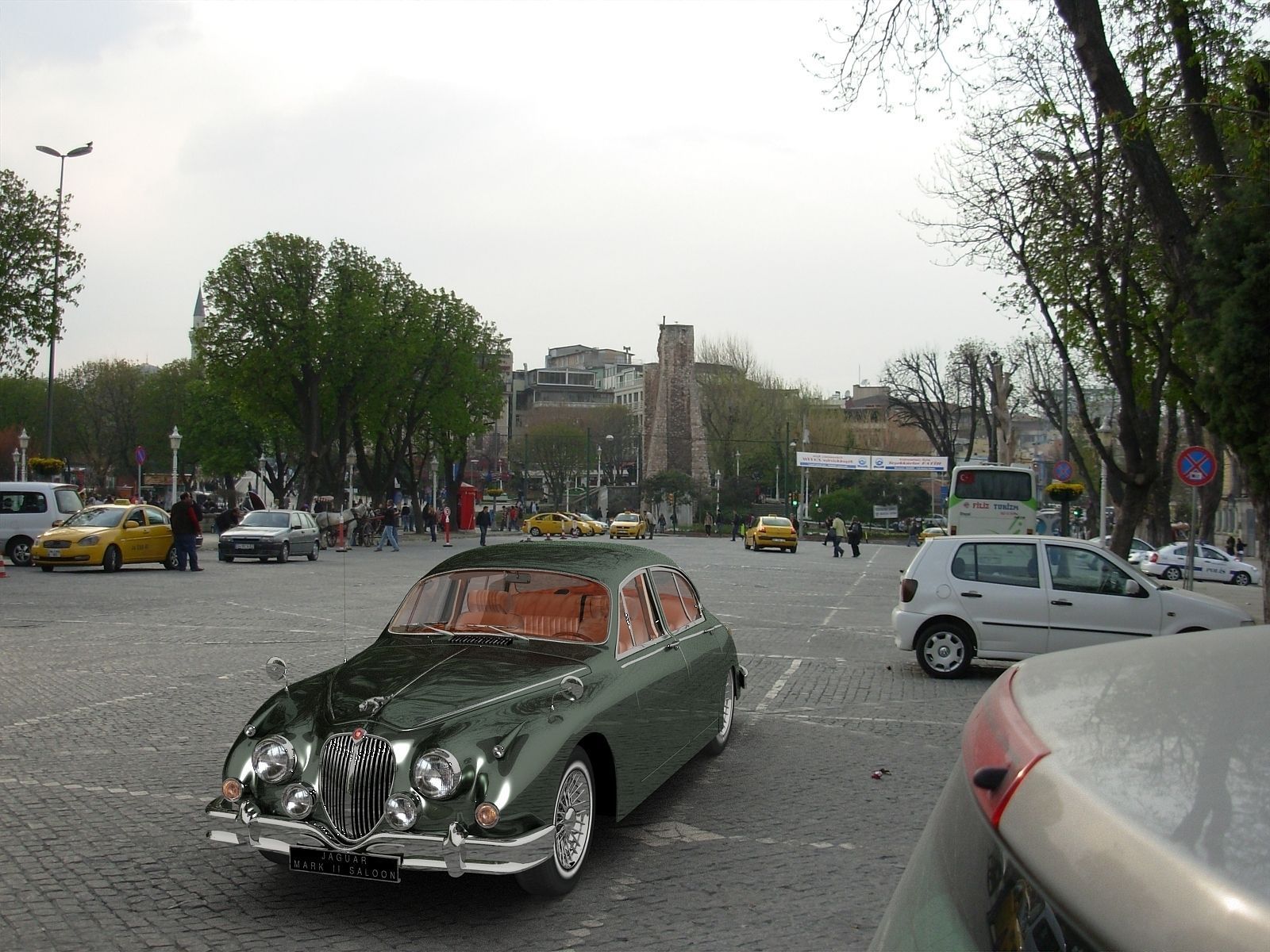 Jaguar Mark II Saloon MK2 1957 3D model_5