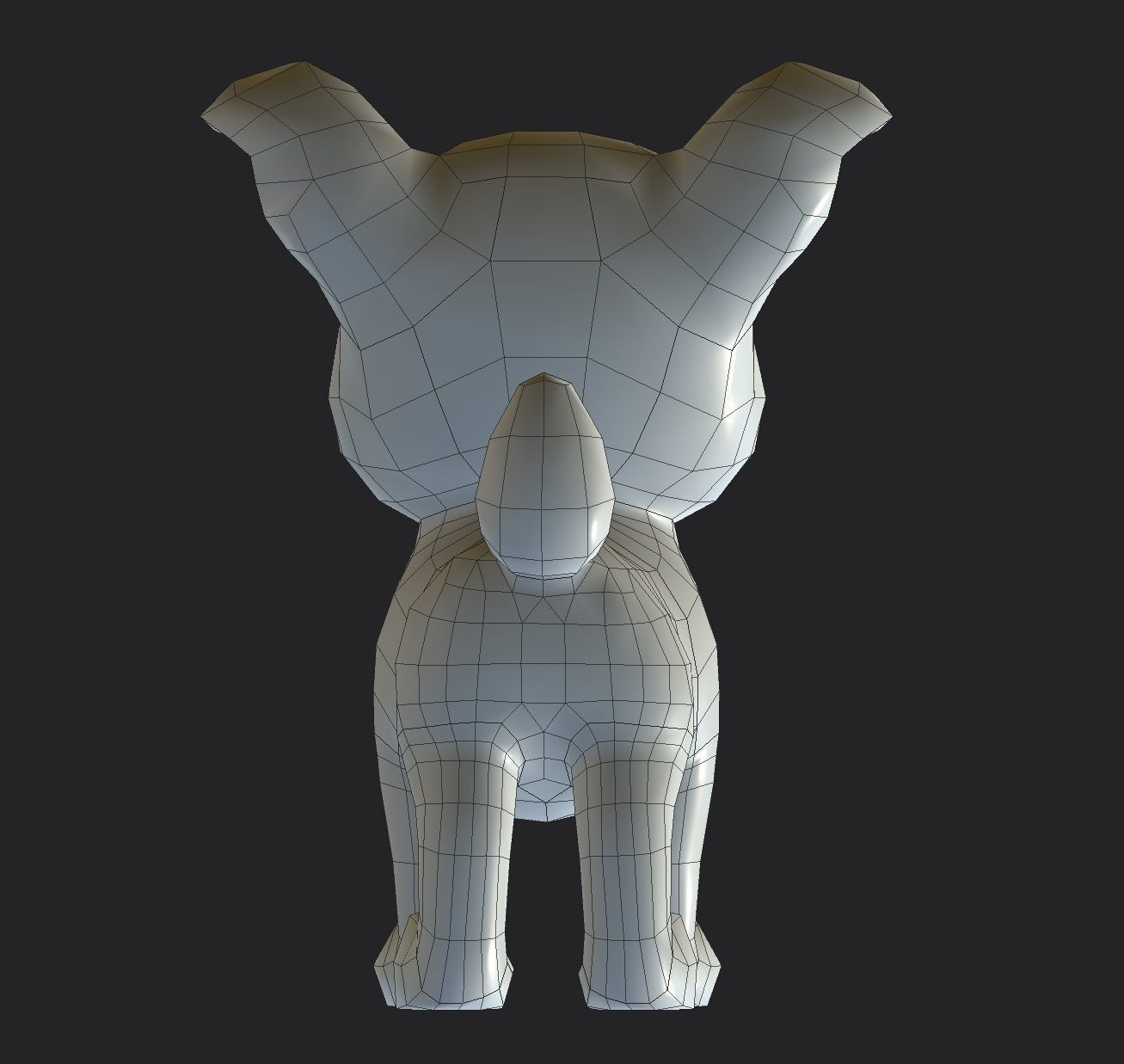 Little dog Low Poly 3D model Low-poly 3D model_10