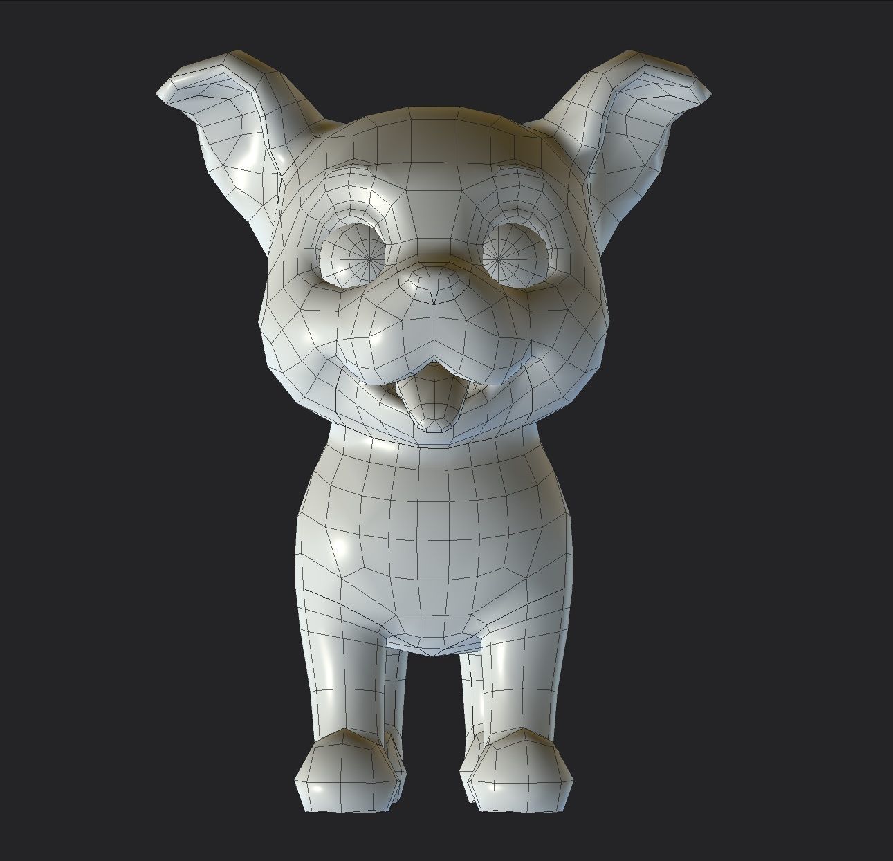Little dog Low Poly 3D model Low-poly 3D model_9
