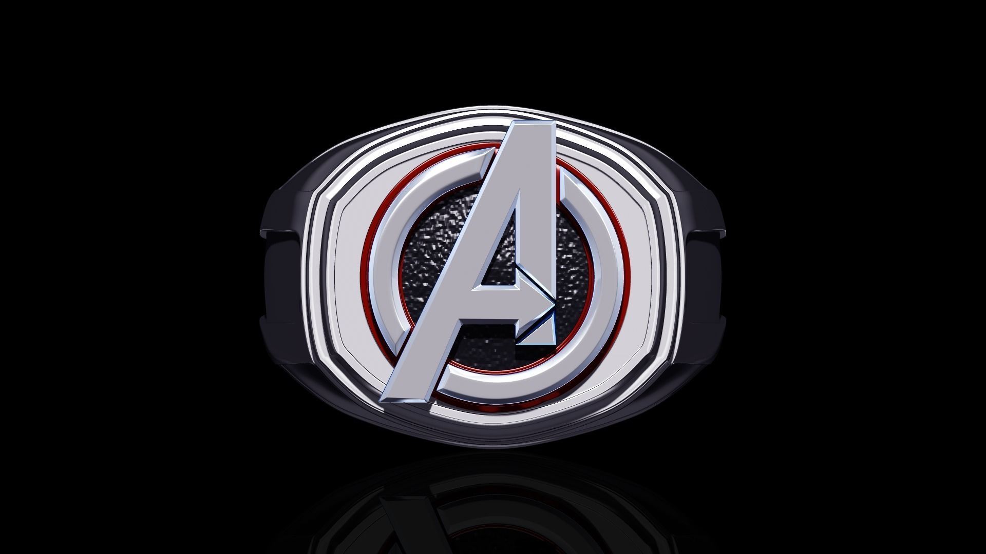 Avenger Ring 3D print model_7