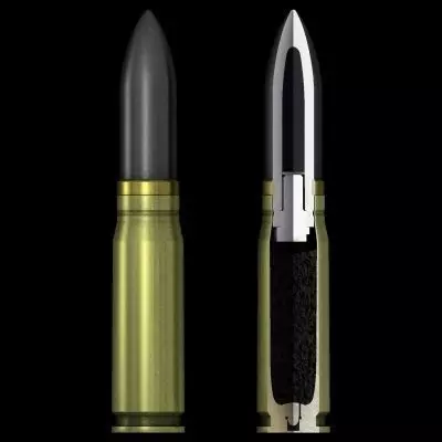 German 20mm MG151-20 cartridge with cutaway 3D model_0