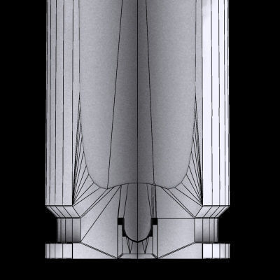 German 20mm MG151-20 cartridge with cutaway 3D model_6
