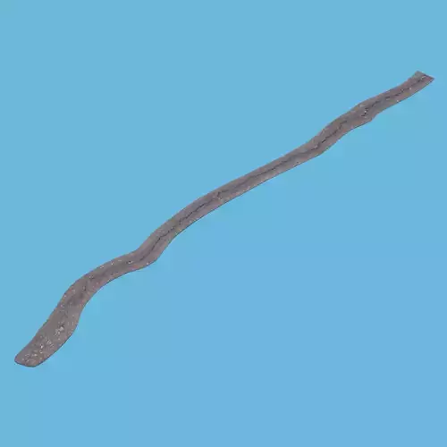 Long Crack In Asphalt