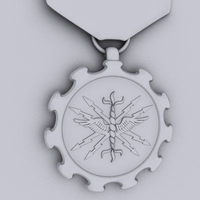 Air force Achievement Medal 3D model_4