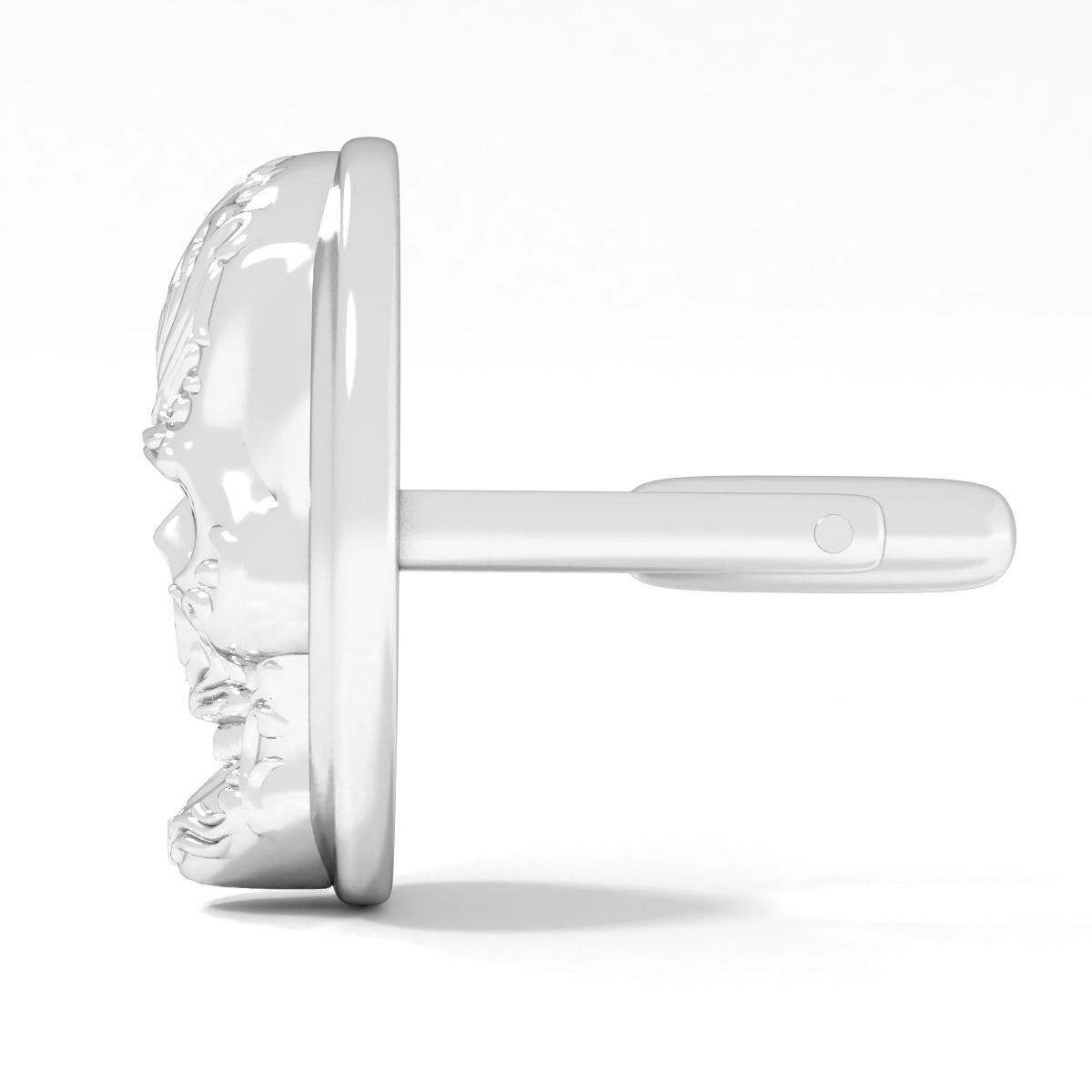 skull cufflinks 3D print model_6