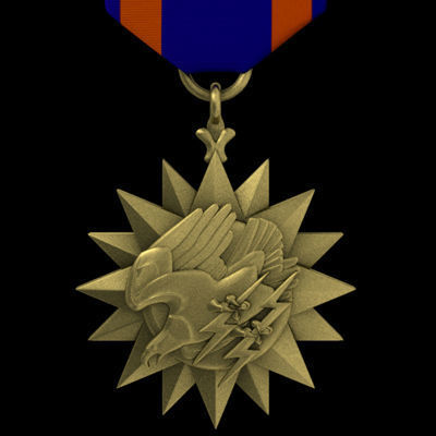 USAF Air Medal Award 3D model_2