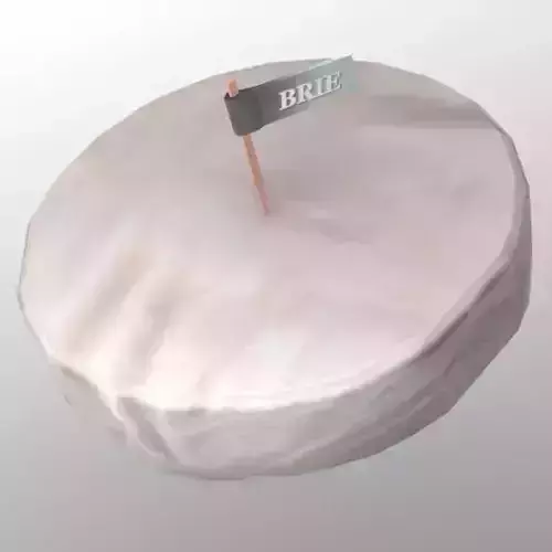 Brie Cheese Low-poly 3D model