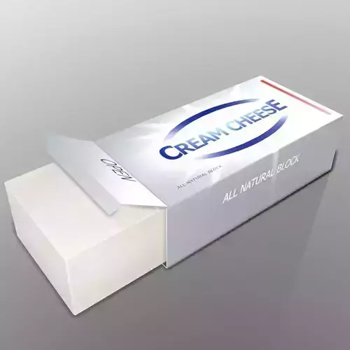 Cream Cheese Low-poly 3D model