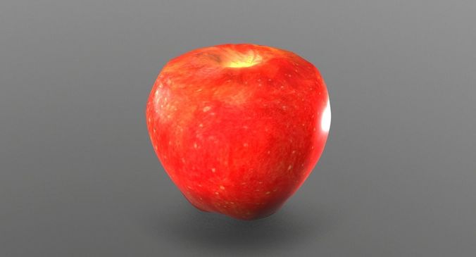Apple Low-poly 3D model