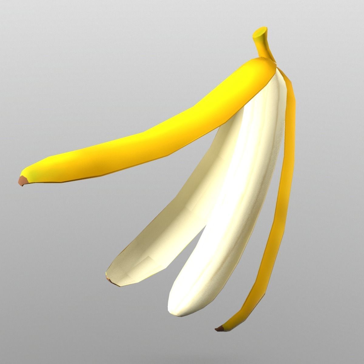 Banana bananas Low-poly 3D model_5