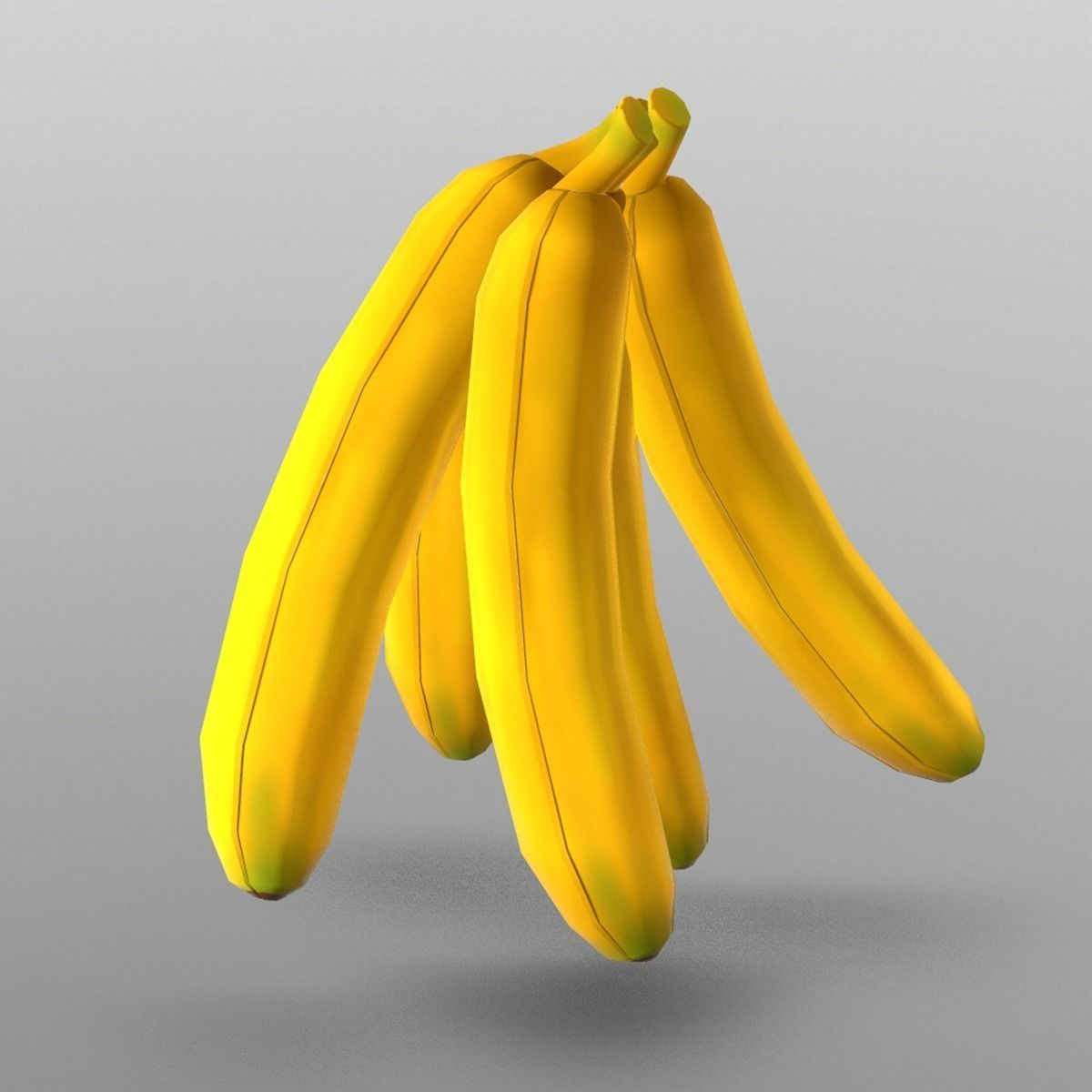 Banana bananas Low-poly 3D model_1