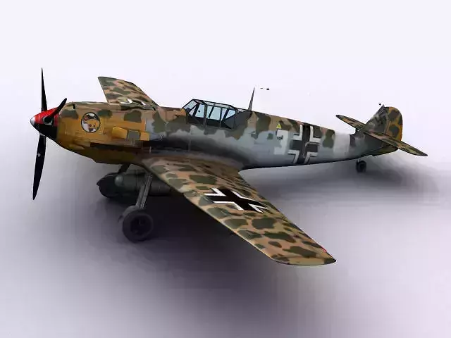 Messerschmitt BF109-E7 Trop 3D model
