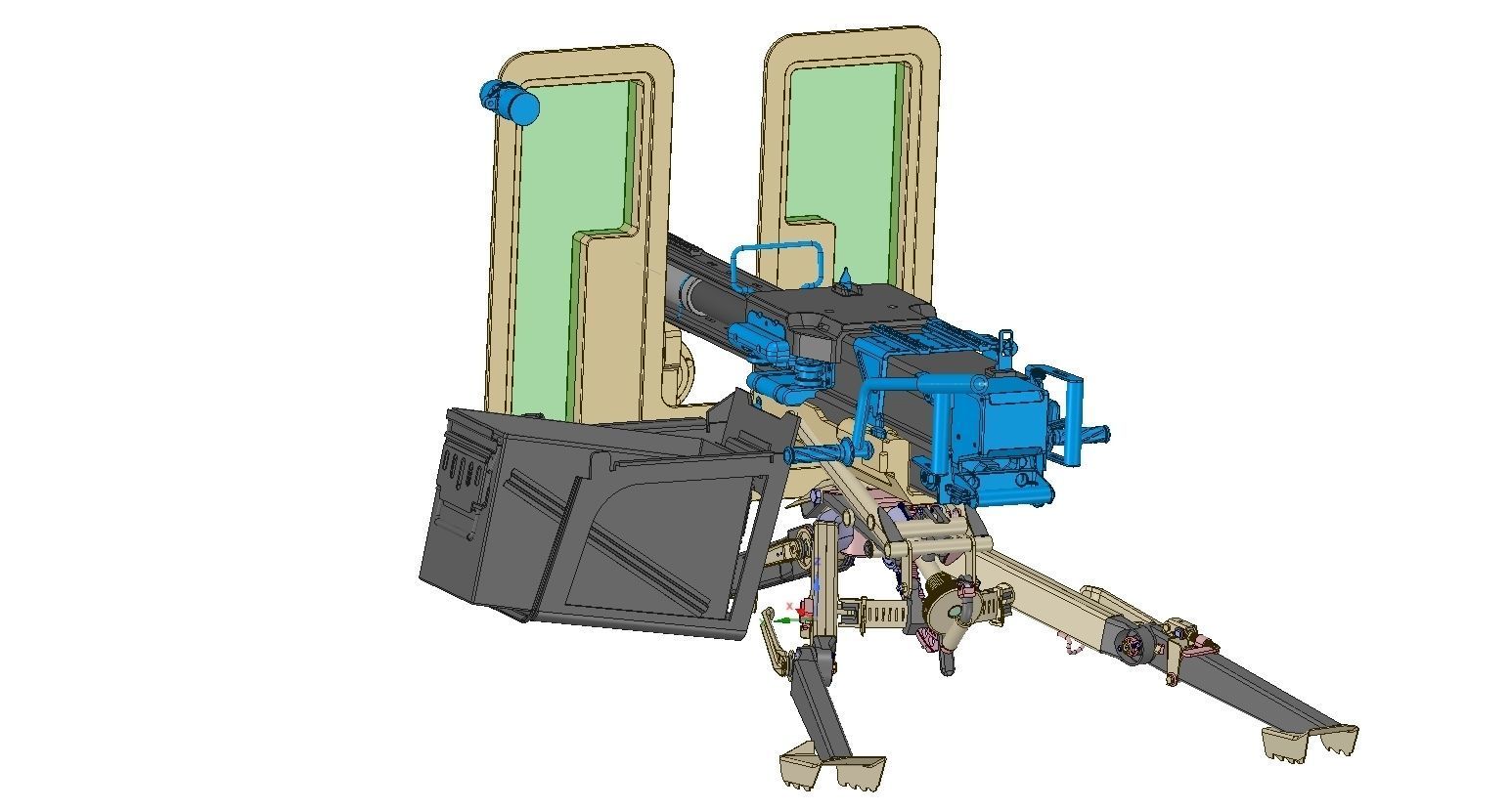hk grenade launcher 3D model_2