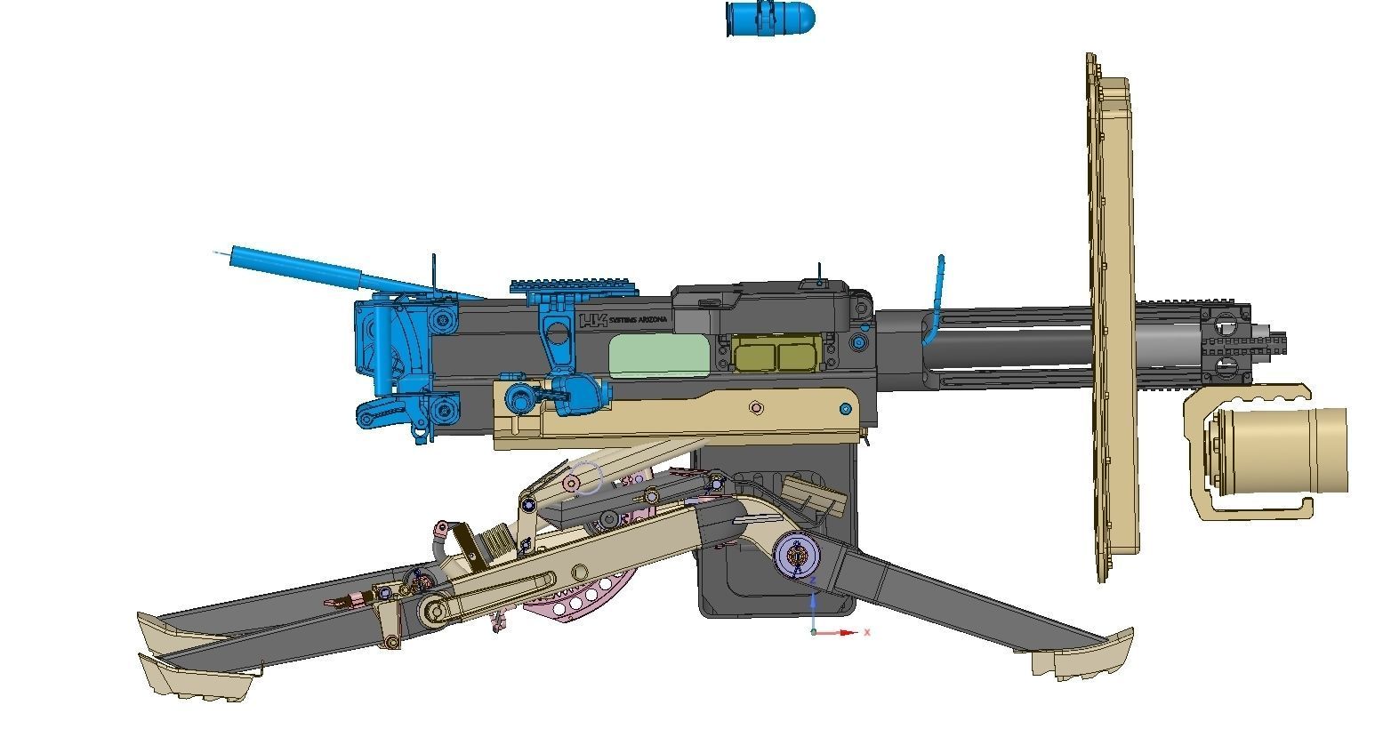 hk grenade launcher 3D model_3