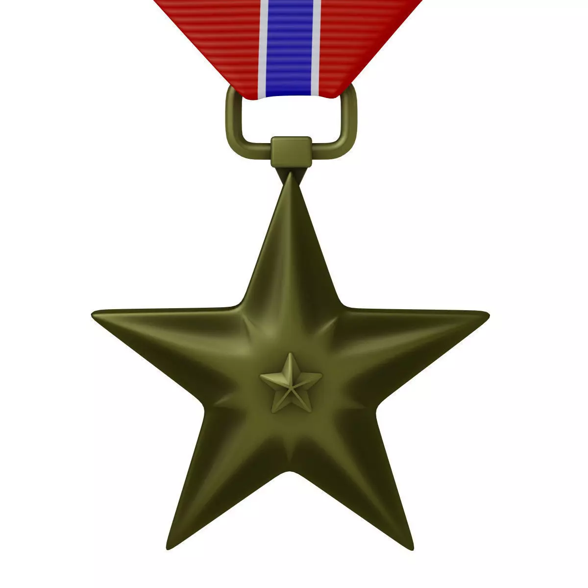 USAF Bronze Star Medal 3D model_0
