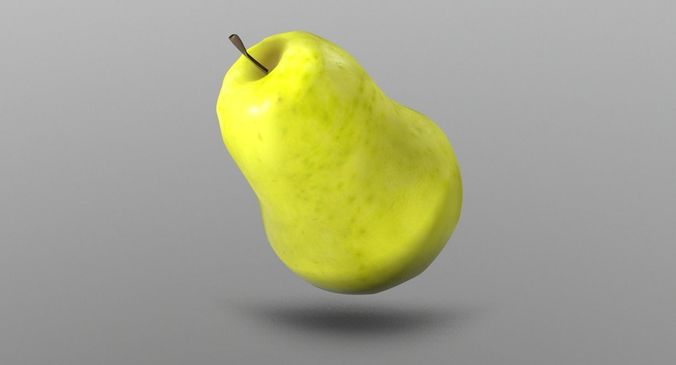 Pear Fruit Low-poly 3D model