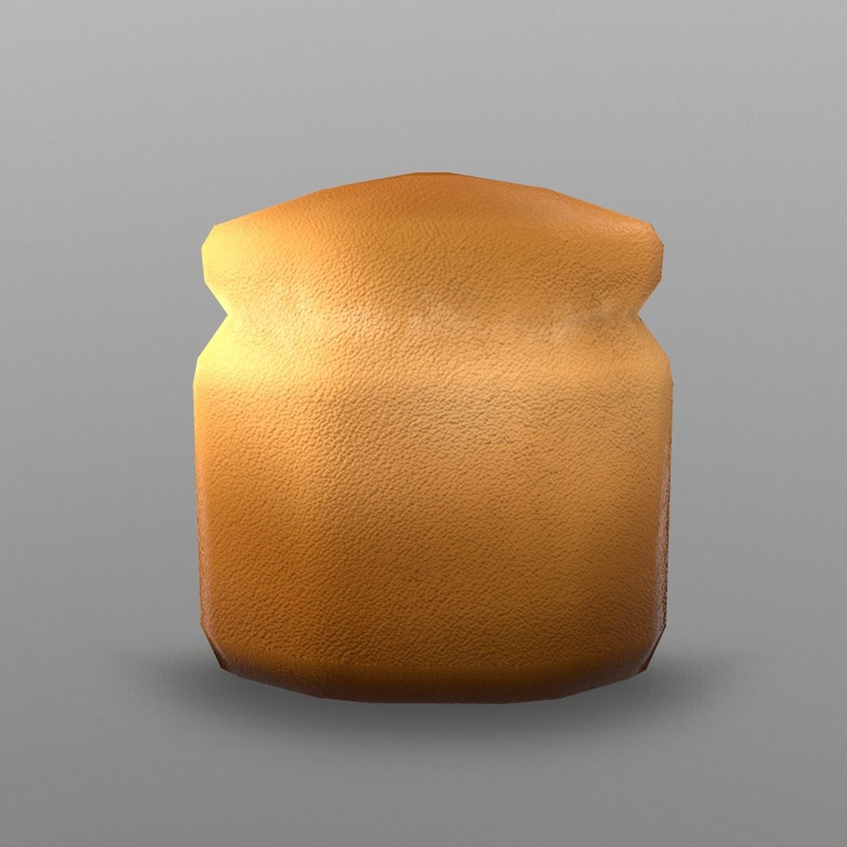 Bread Loaf Low-poly 3D model_1