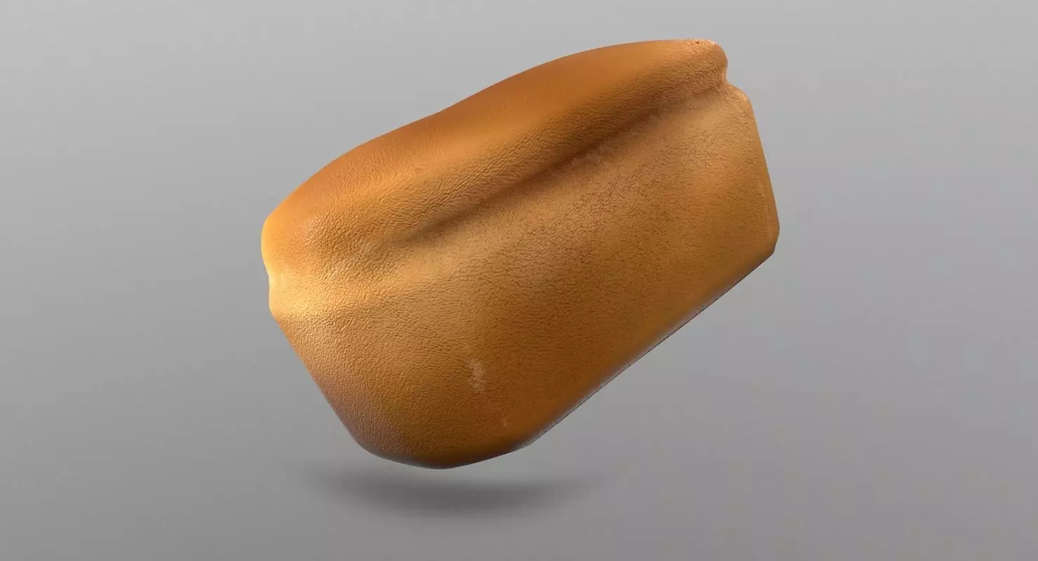 Bread Loaf Low-poly 3D model_0