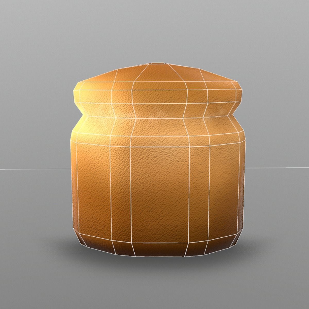 Bread Loaf Low-poly 3D model_2
