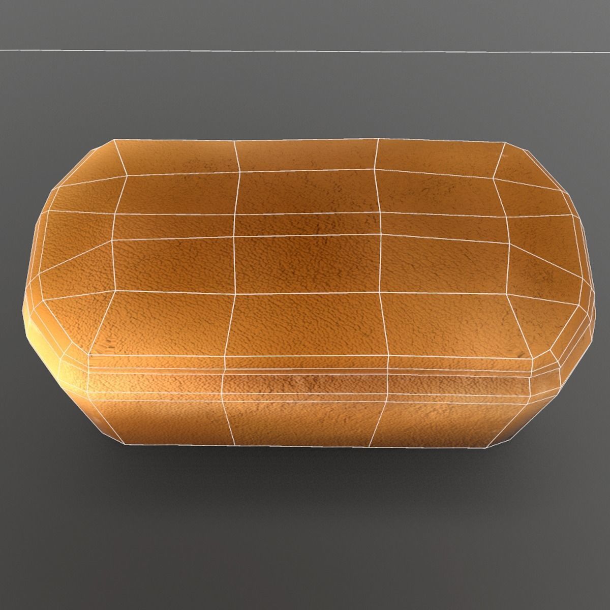 Bread Loaf Low-poly 3D model_6