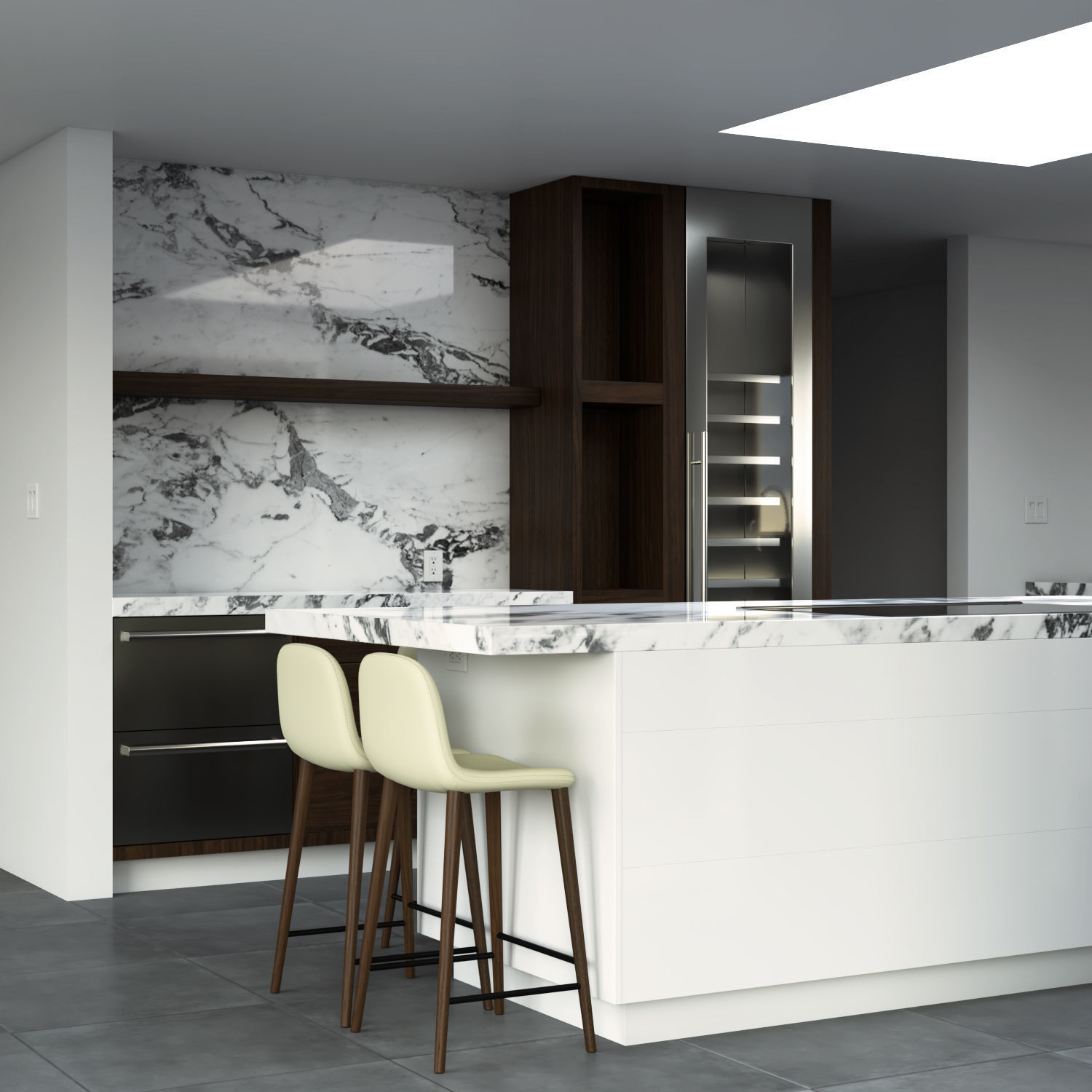 Modern Kitchen 3D model_6